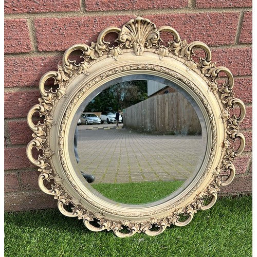 1015 - ROUND ROCOCO STYLE MIRROR