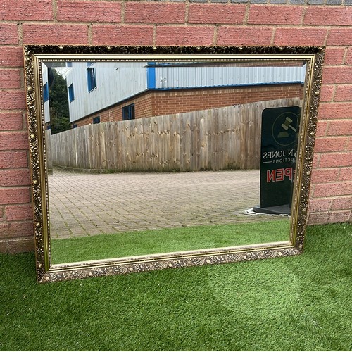 781 - LARGE Gold framed mirror