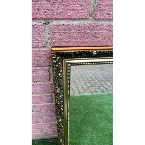 781 - LARGE Gold framed mirror