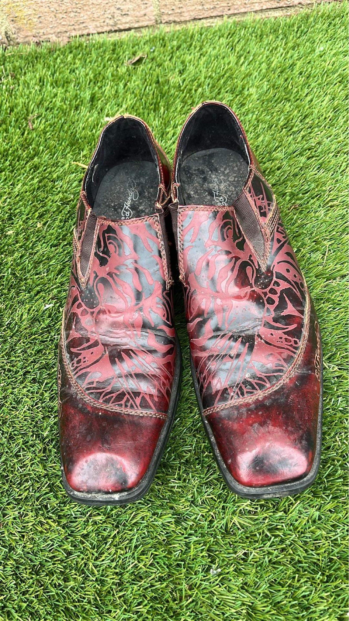 PAIR OF ED.HARDY SHOES USED