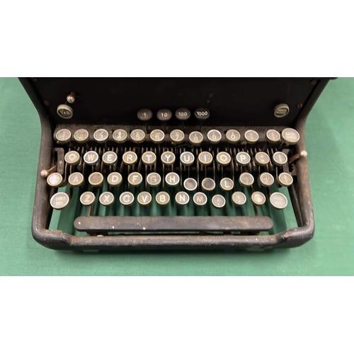 154 - LARGE VINTAGE TORPEDO TYPWRITER