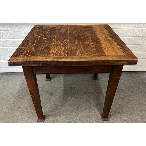 265 - ART DECO OAK DRAWLEAF TABLE