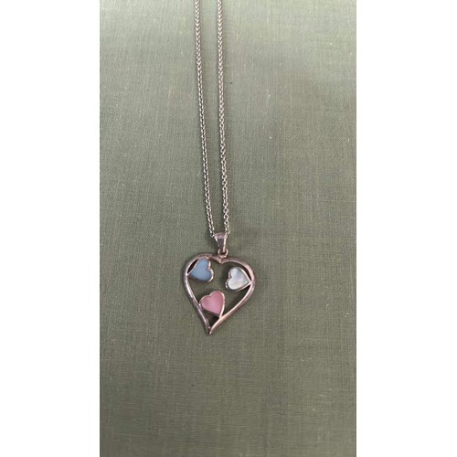 105 - SILVER HEART AND CHAIN