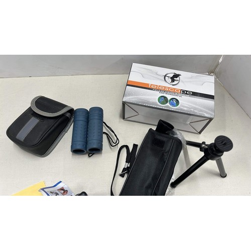 138 - POCKET BINOCULARS AND TELESCOPE