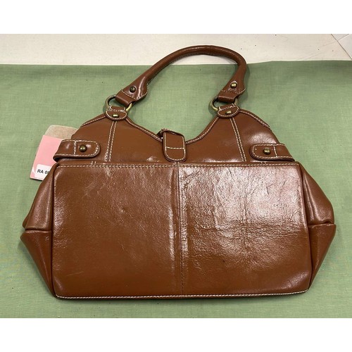 291 - VICTORIA JAYNE BROWN HAND BAG