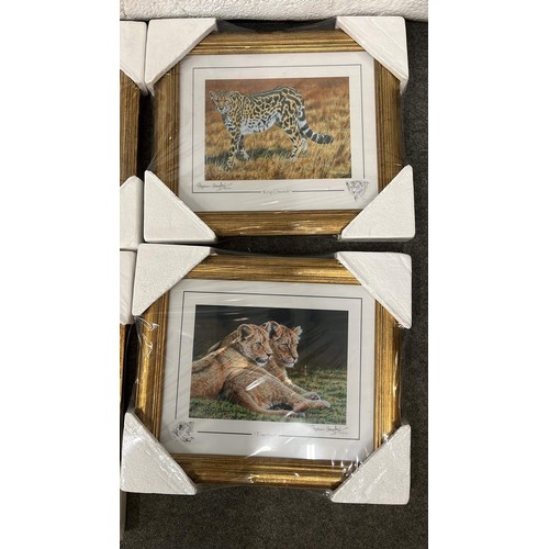 349 - FOUR FRAMED AFRICAN WILDLIFE BY STEPHEN GAYFORD