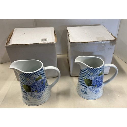 346 - TWO NEW BOXED JUG AND BOWL SETS