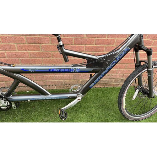 456 - BARRACUDA NEVADA X 2 TANDAM BICYCLE IN GREY