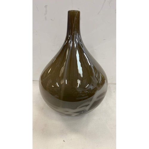 435 - LARGE RETRO GLASS VASE