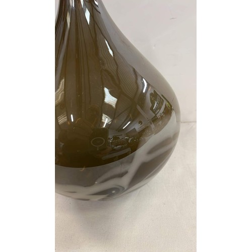 435 - LARGE RETRO GLASS VASE