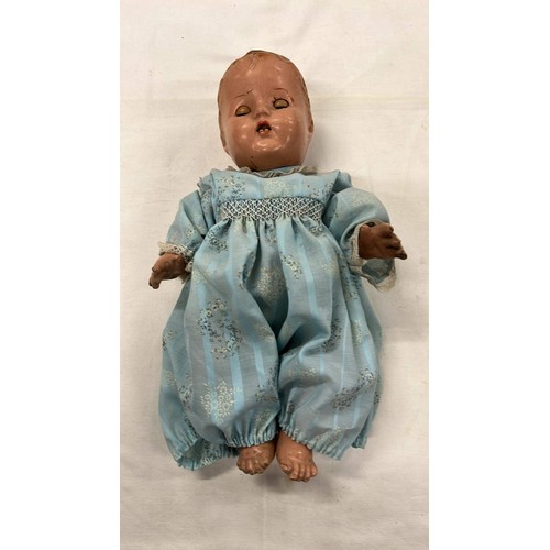 408 - VINTAGE COMPOSITE DOLL SEE ALL PICTURES