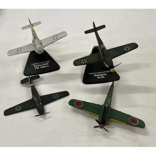 406 - FOUR WWII MODEL PLANES