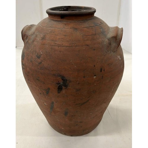 402 - LARGE EARTHEN WARE WATER URN