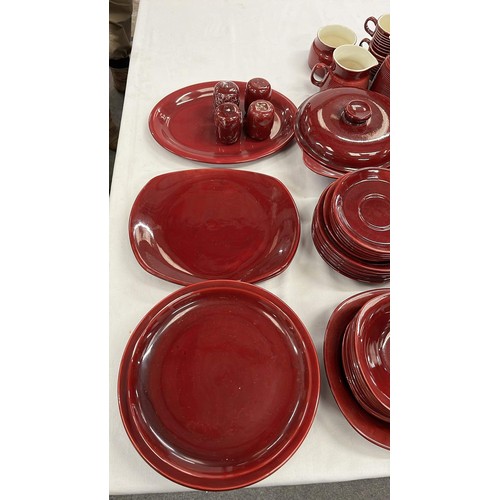 72 - RED TABLE WARE