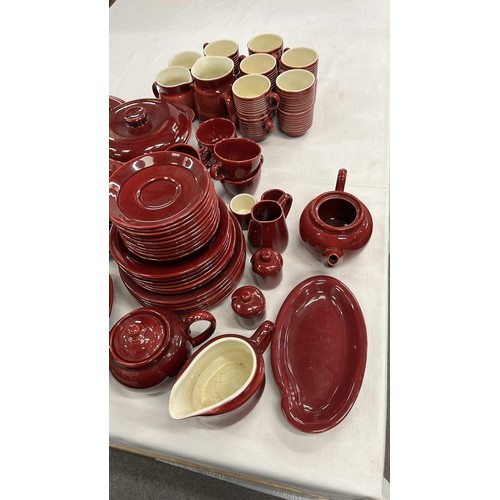 72 - RED TABLE WARE