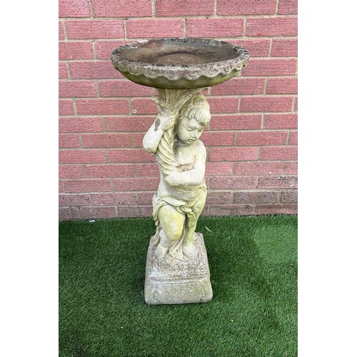 363 - TALL GARDEN BIRD BATH