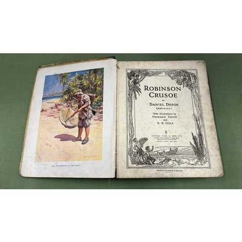 234 - VINTAGE ROBINSON CRUSOE WITH COME TO LIFE PANORAMA BY DANIEL DEFOE IN HARD BACK / SEE ALL PICTURES