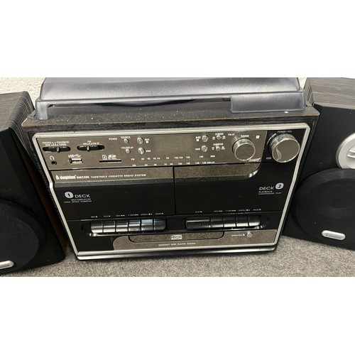 472 - STEEPTETONE SMC386 TURN TABLE CASSETTE RADIO SYSTEM