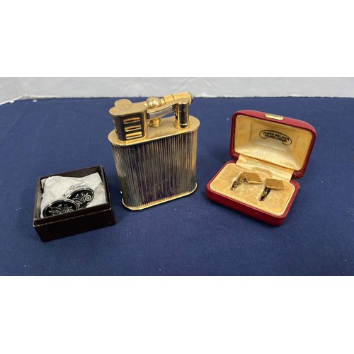 56 - MID 20TH CENTURY MAXIM LIGHTER AND GENTS CUFFLINKS