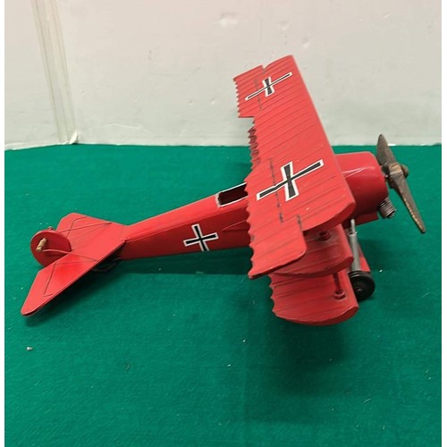 43 - METAL RED BARON BI PLANE