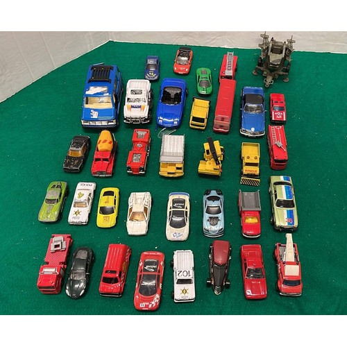 677 - QTY OF MODEL CARS PLAY WORN