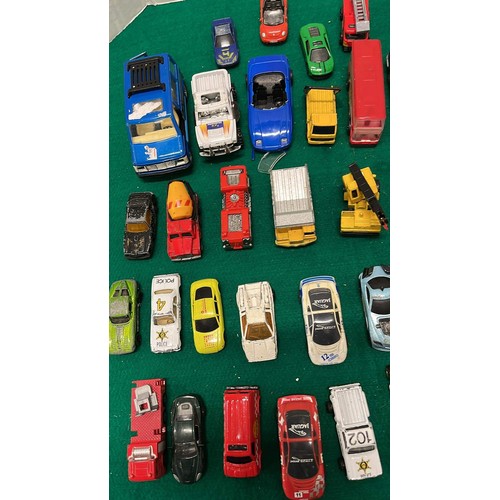 677 - QTY OF MODEL CARS PLAY WORN