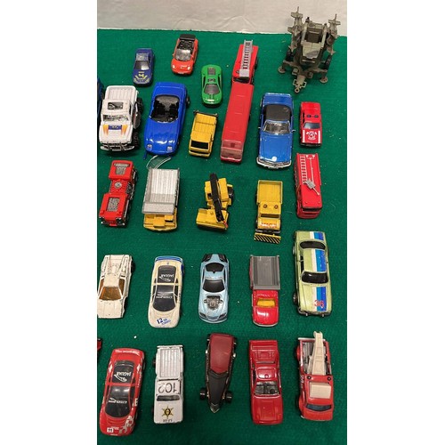 677 - QTY OF MODEL CARS PLAY WORN