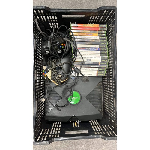 675 - XBOX AND GAMES USED