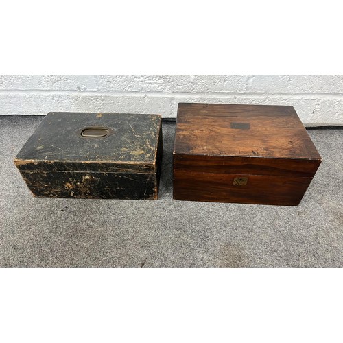 73 - TWO WOODEN BOXES