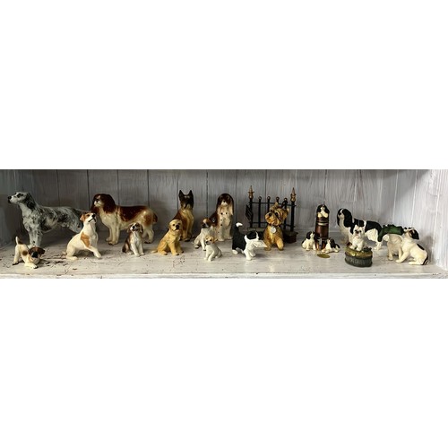 52 - COLLECTION OF DOG ORNAMENTS