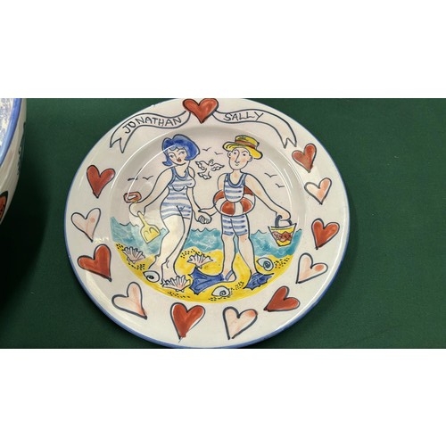 54 - DECORATIVE BOWL & PLATE