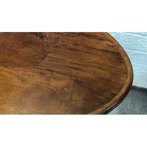 256 - EDWARDIAN WALNUT OVAL OCCASSIONAL PALOUR TABLE