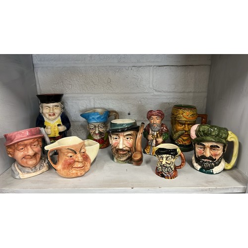 185 - LARGE COLLECTION OF CHARACTER JUGS