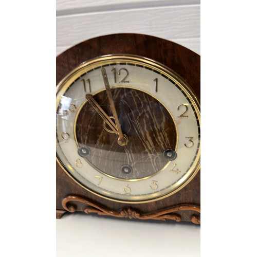 301 - WALNUT CASE MANTLE CLOCK