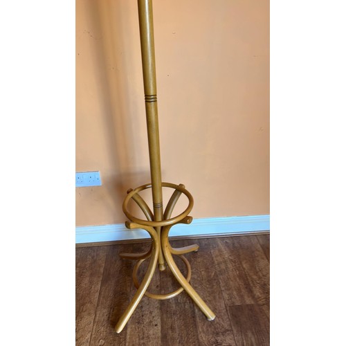 339 - BEECH LIGHT FINISH HAT & COAT STAND