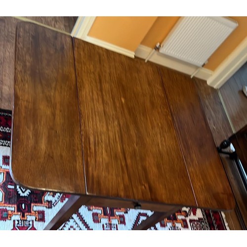 348 - MAHOGANY DROP LEAF TABLE