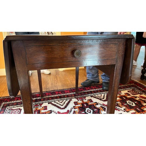 348 - MAHOGANY DROP LEAF TABLE