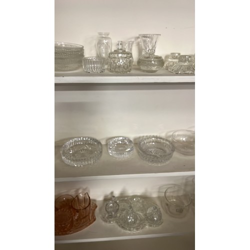 118 - Large qty of clear glass ware