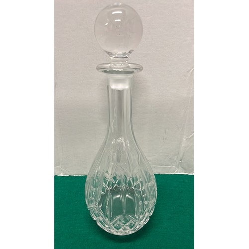 162 - TWO GLASS DECANTERS