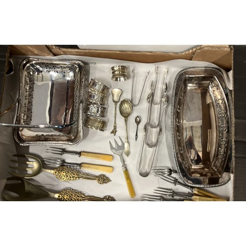 163 - COLLECTION OF CUTLERY AND FLAT WARE