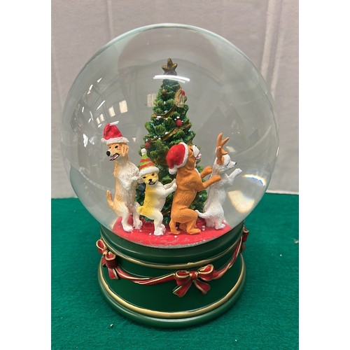 202 - TWO MUSICAL SNOW GLOBES