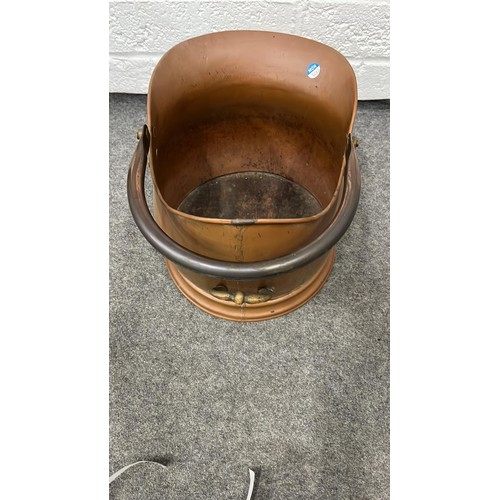 300 - COPPER COAL BUCKET AND SHOVEL