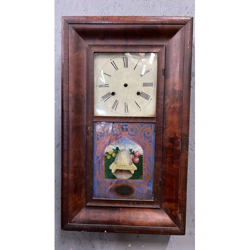 284 - TWO AMERICAN WALL CLOCKS / NEED WORK