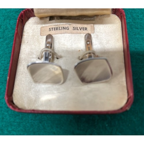 2 - SILVER CUFFLINKS