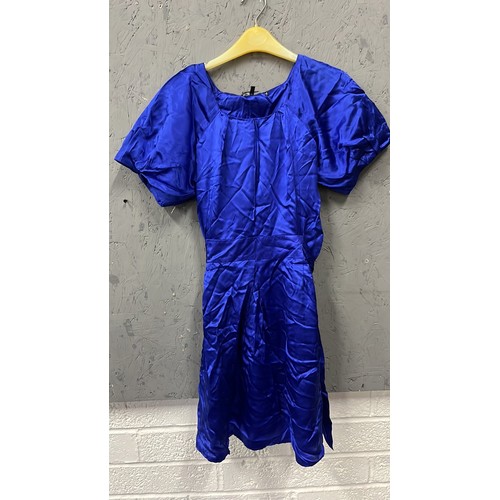 496 - BLUE LADIES DRESSES WITH TAGS SIZE 12