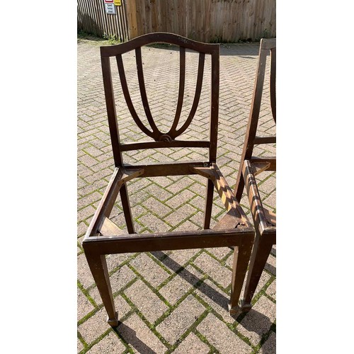 649 - TWO DINING CHAIR FRAMES