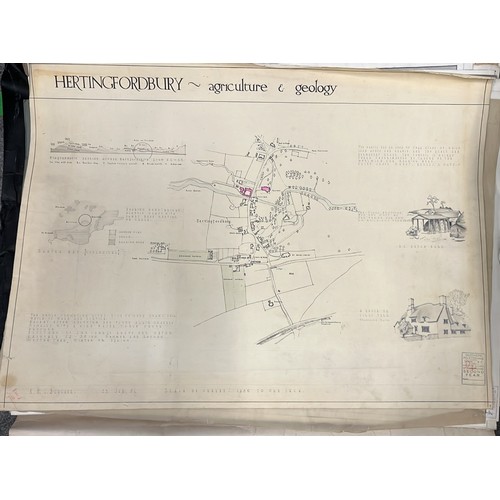 233 - LARGE COLLECTION OF ARCHITECTURAL DRAWING AND PLANS IDEAL FOR FRAMING