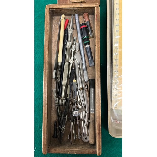 226 - MIXED RULERS AND DRAWING ITEMS