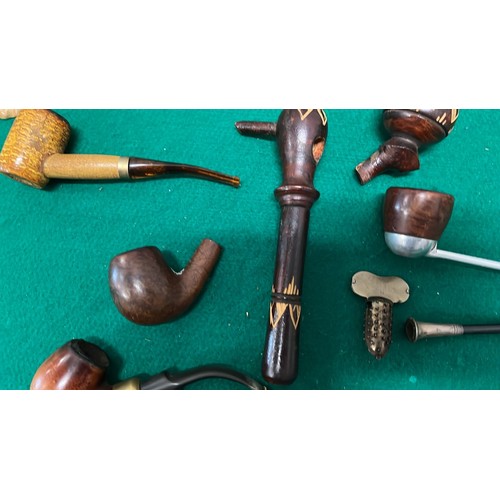 221 - QTY OF SMOKERS PIPES