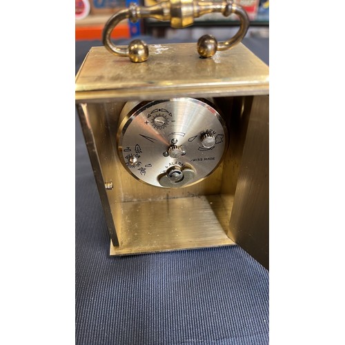 583 - WIND UP CARRIAGE CLOCK